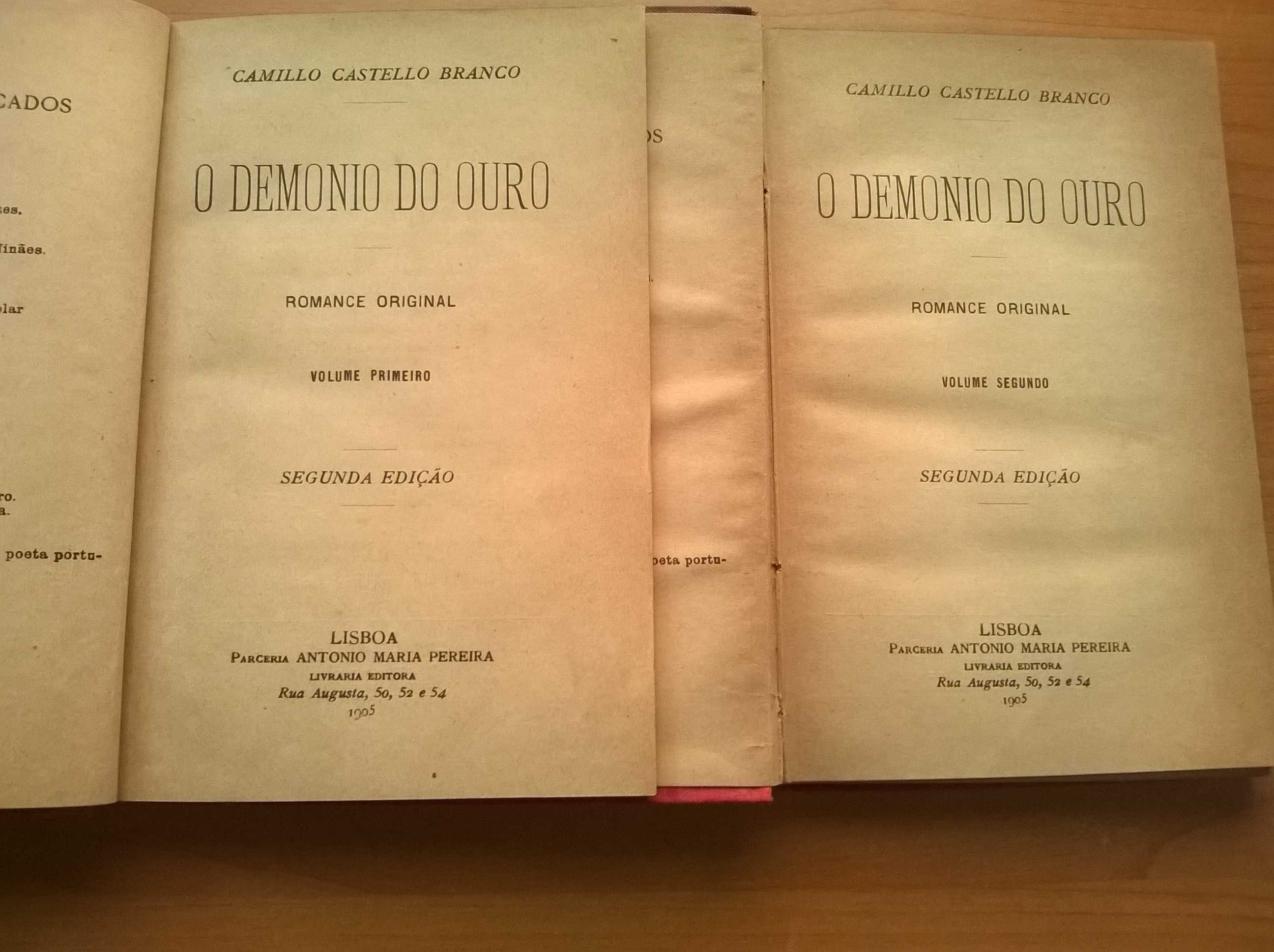 O Demónio do Ouro (2 vols) - Camilo Castelo Branco