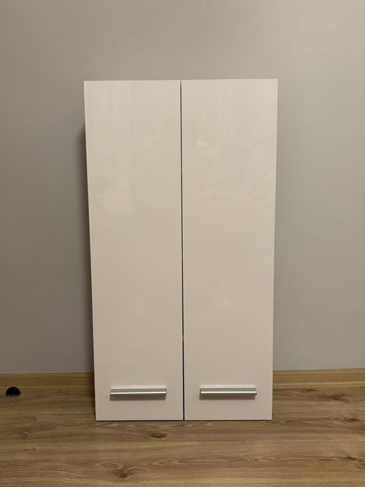Nowa szafka łazienkowa wisząca biała z półkami 49x20x90 cm