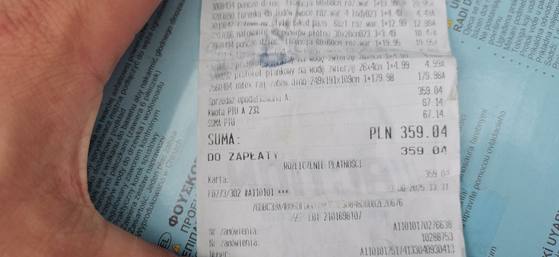 Basen ze zjeżdżalnia dla dzieci Intex