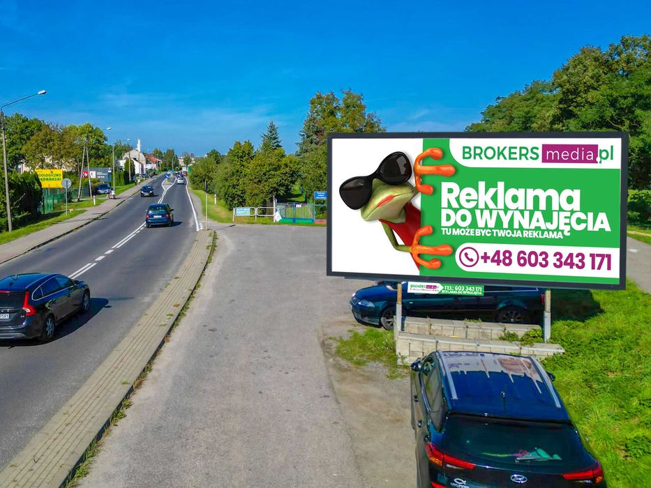 Reklama Billboard Oświęcim Centrum miasta Ul. Legionów Wydruk i montaż