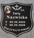 Tablica na cmentarz Wszystkich Świętych  tabliczka na krzyż
