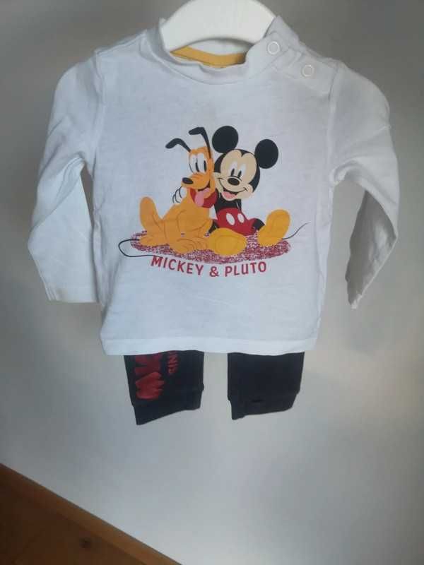 Zestaw Disney Myszka Miki bluzka i spodnie r. 74 cm 6-9m