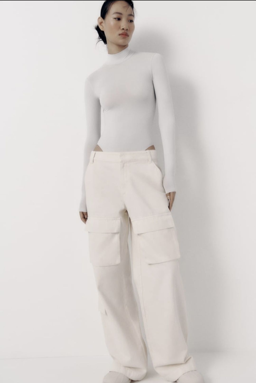 Самая новая трендовая модель брюк-карго full lebgth от Zara Хит сезона