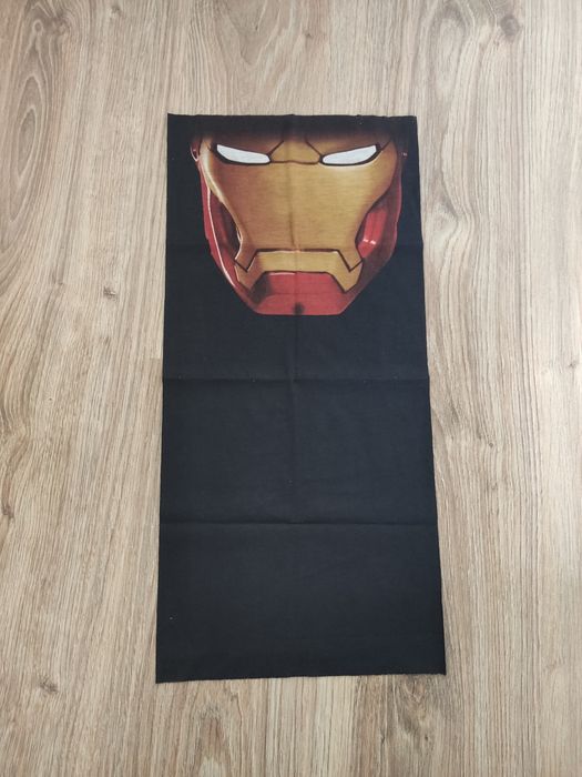 Wielofunkcyjny bawełniany czarny komin chusta bandana iron man