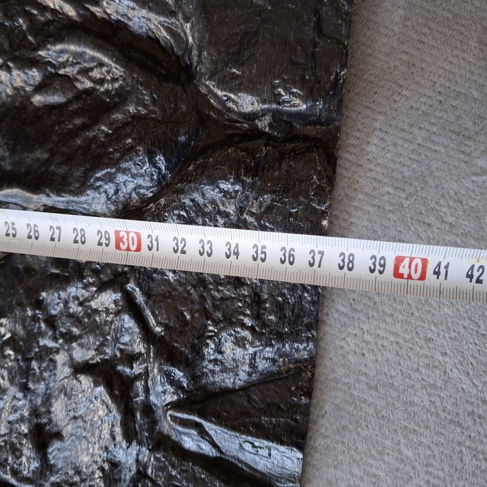 Tło strukturalne czarne do akwarium 78.5/37 cm