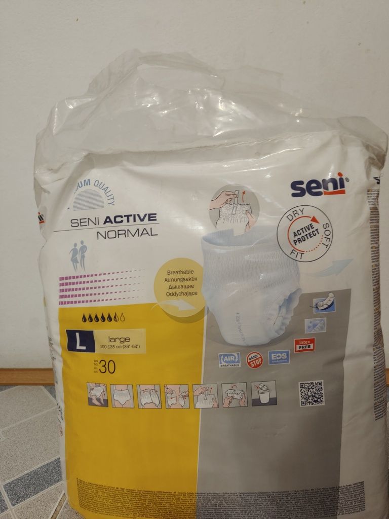 Pampersy dla dorosłych Seni Active L 2 paczki30 szt