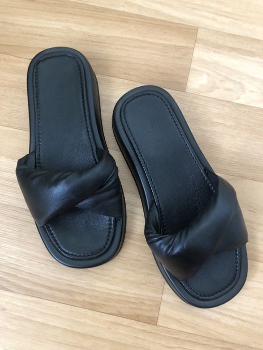 Шлепанци, кожа, размер 39