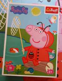 Świnka Peppa puzzle 2+ Gigant 36 elementów Trefl duże maxi podłogowe