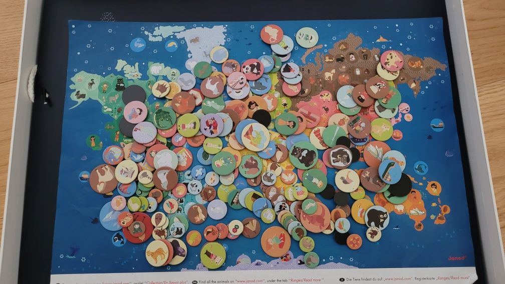 Janod magnetyczna Mapa Świata