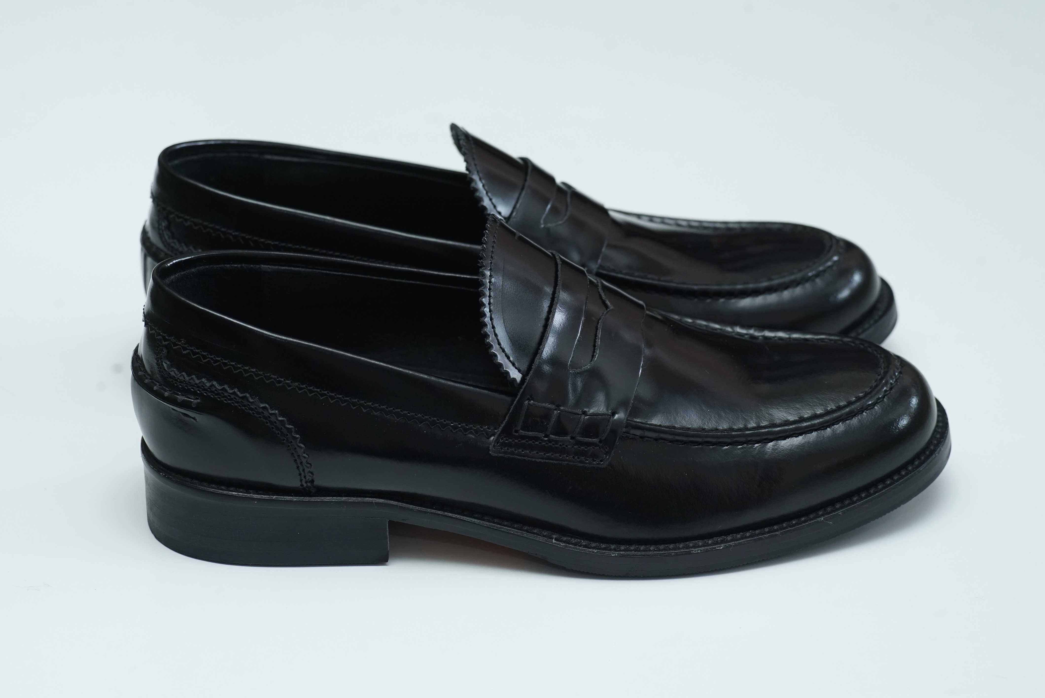 Мужские туфли лоферы BARBUTI (Италия), черного цвета.