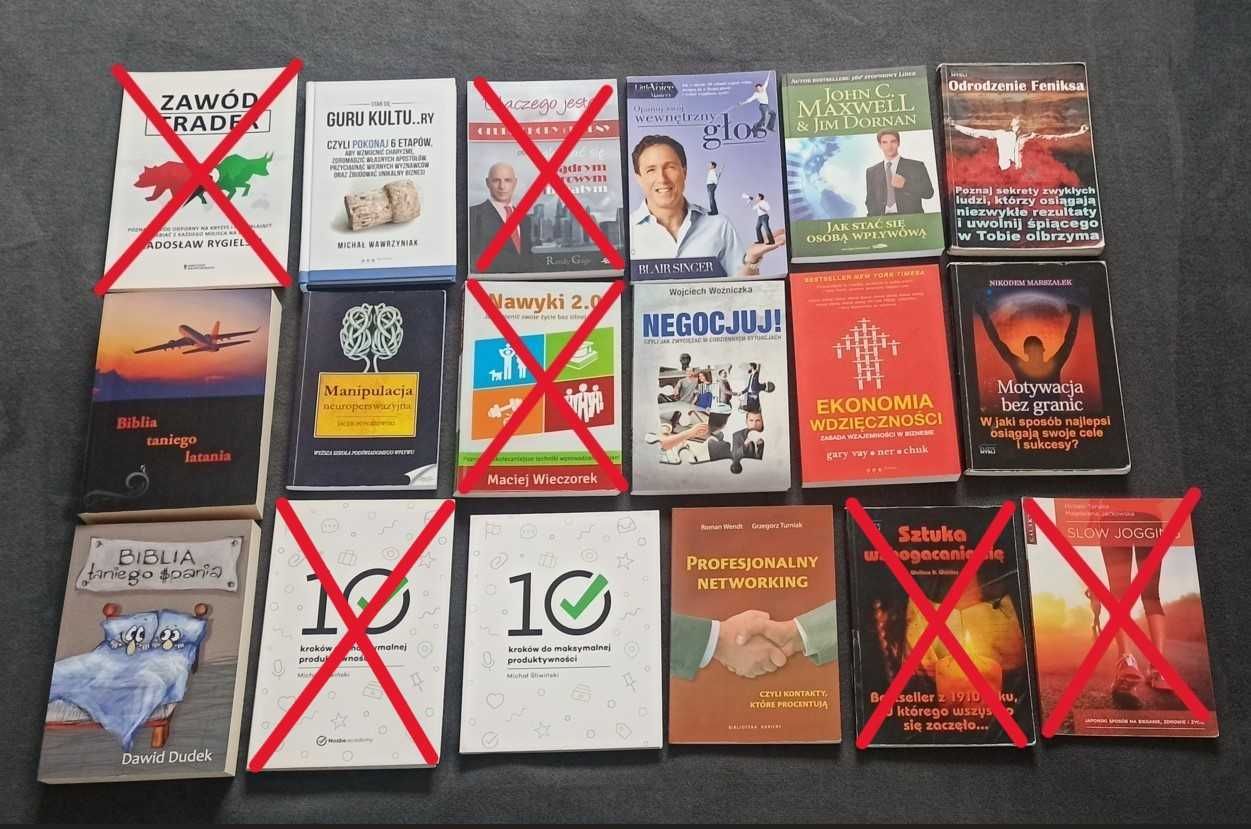 Sprzedam książki - tematyka rozwój osobisty