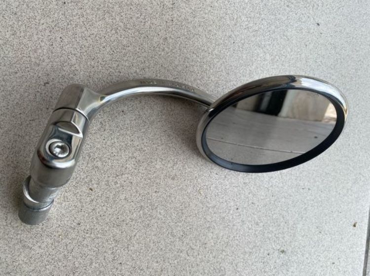 Retrovisor Café Racer Mota - Adaptação no volante