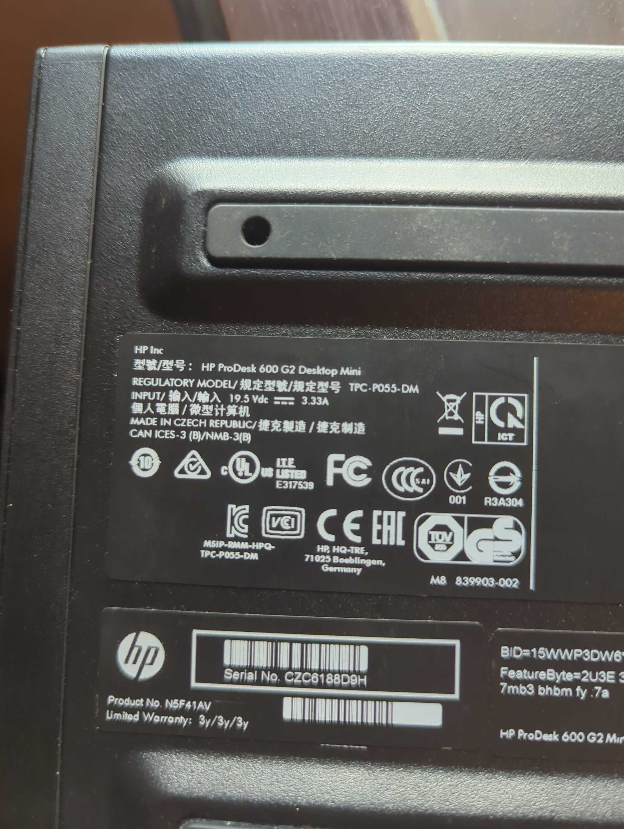 ### HP ProDesk 600 G2 kompaktowy miniPC pod TV ###