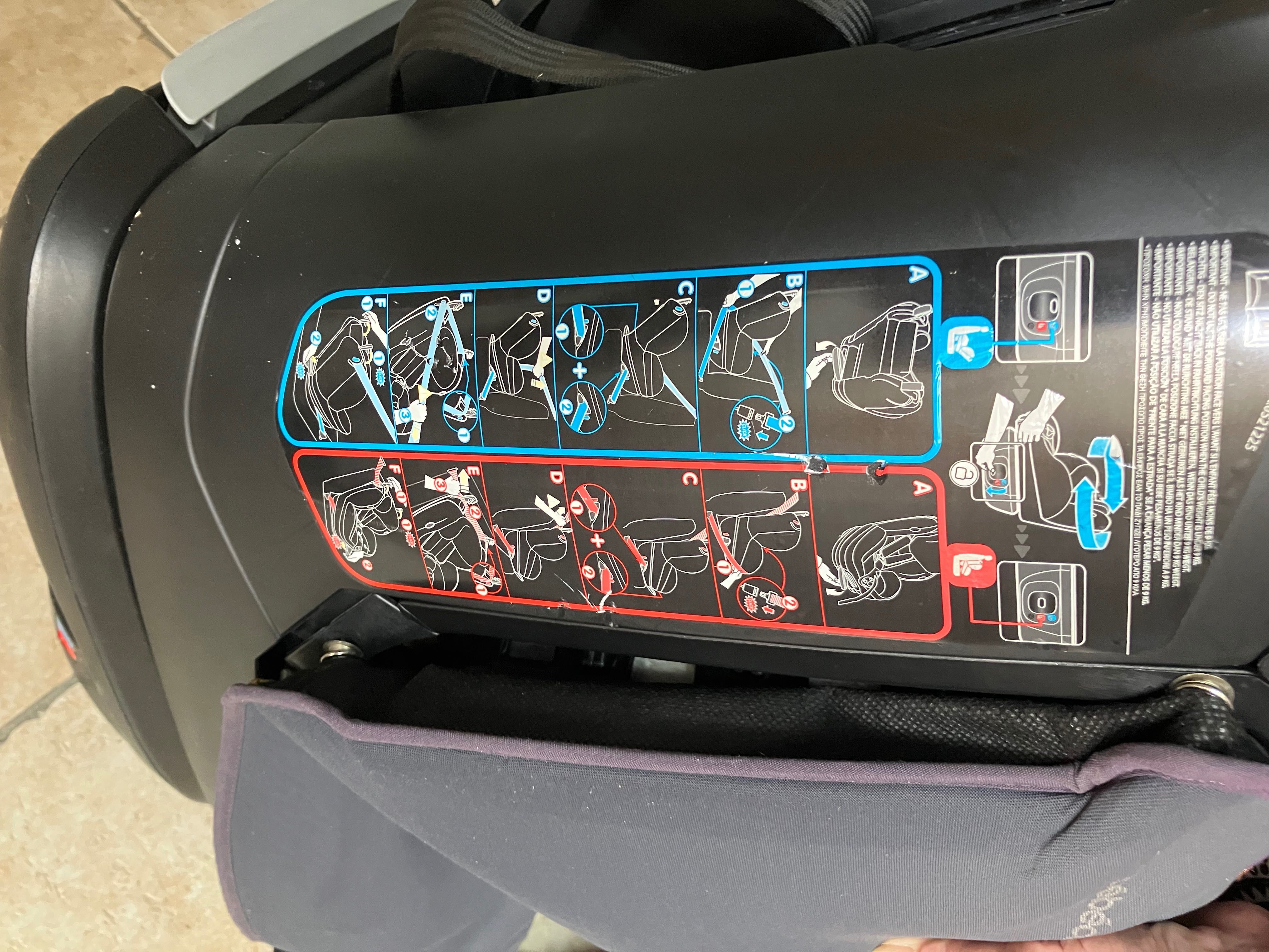 Cadeira bebé auto rotativa