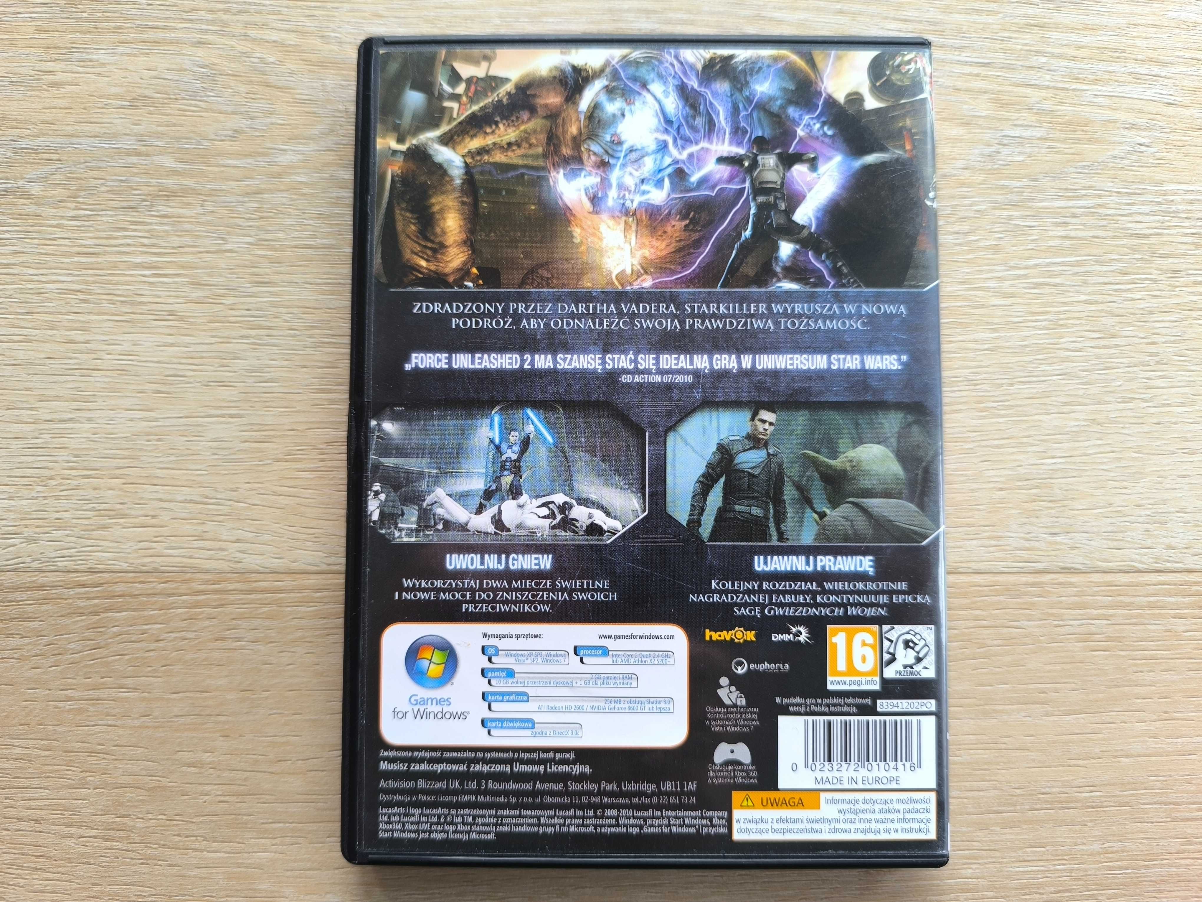 Star Wars The Force Unleashed II [PC] (POLSKA WERSJA) PREMIEROWA