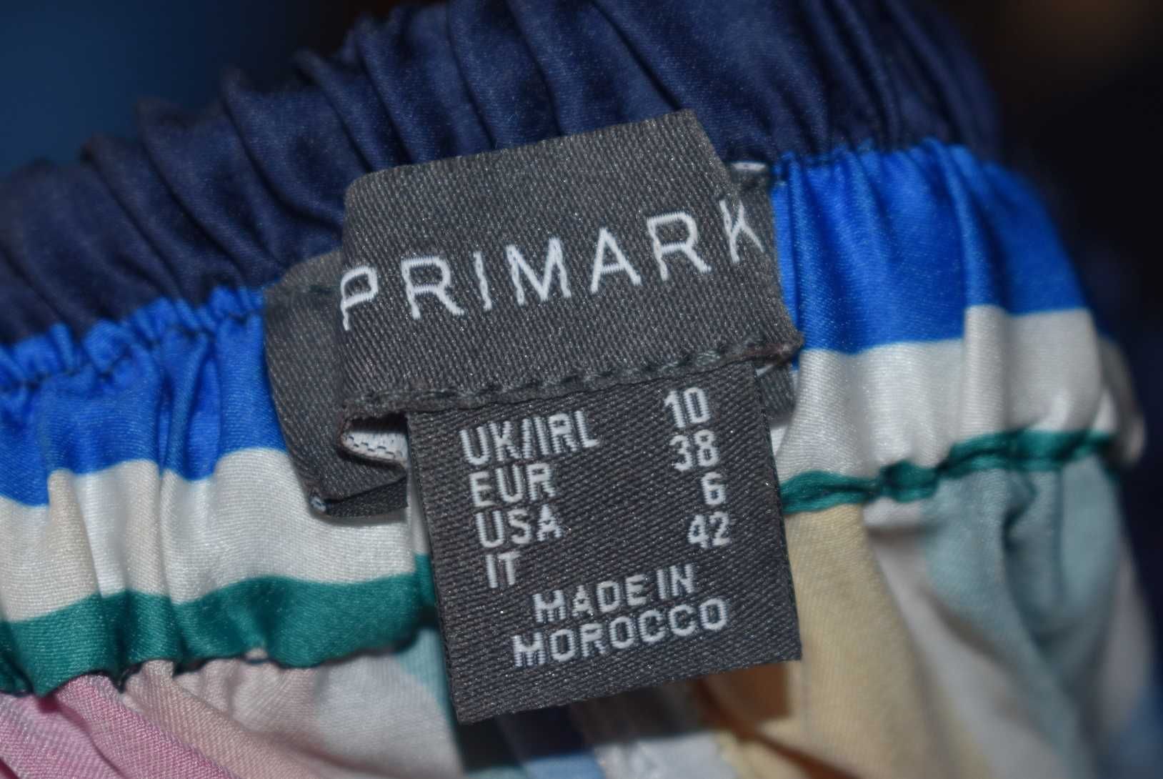 Spodnie 38 M rybaczki w paski letnie spodenki luźne szerokie palazzo