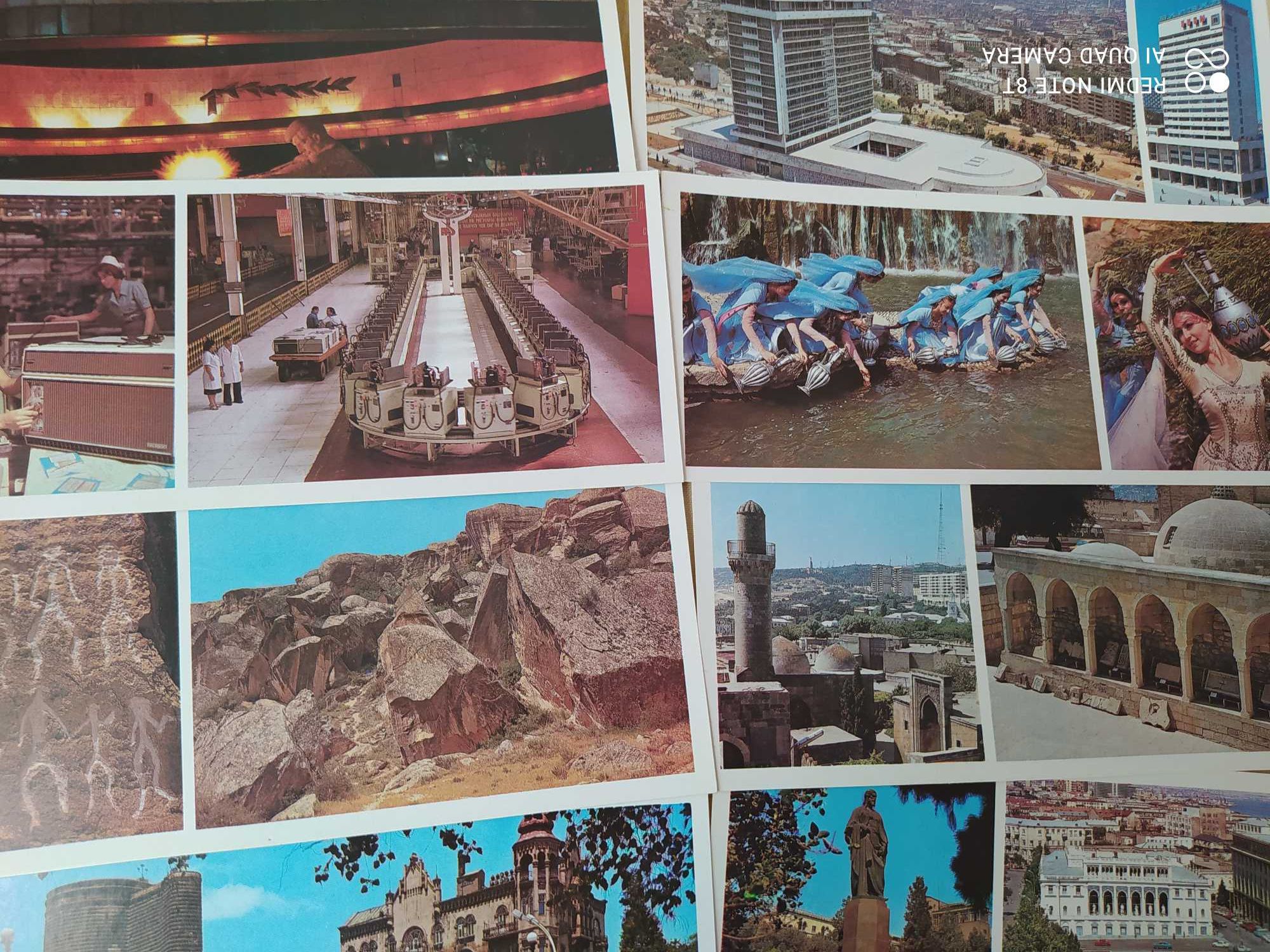 Набор ретро открыток с видами Баку