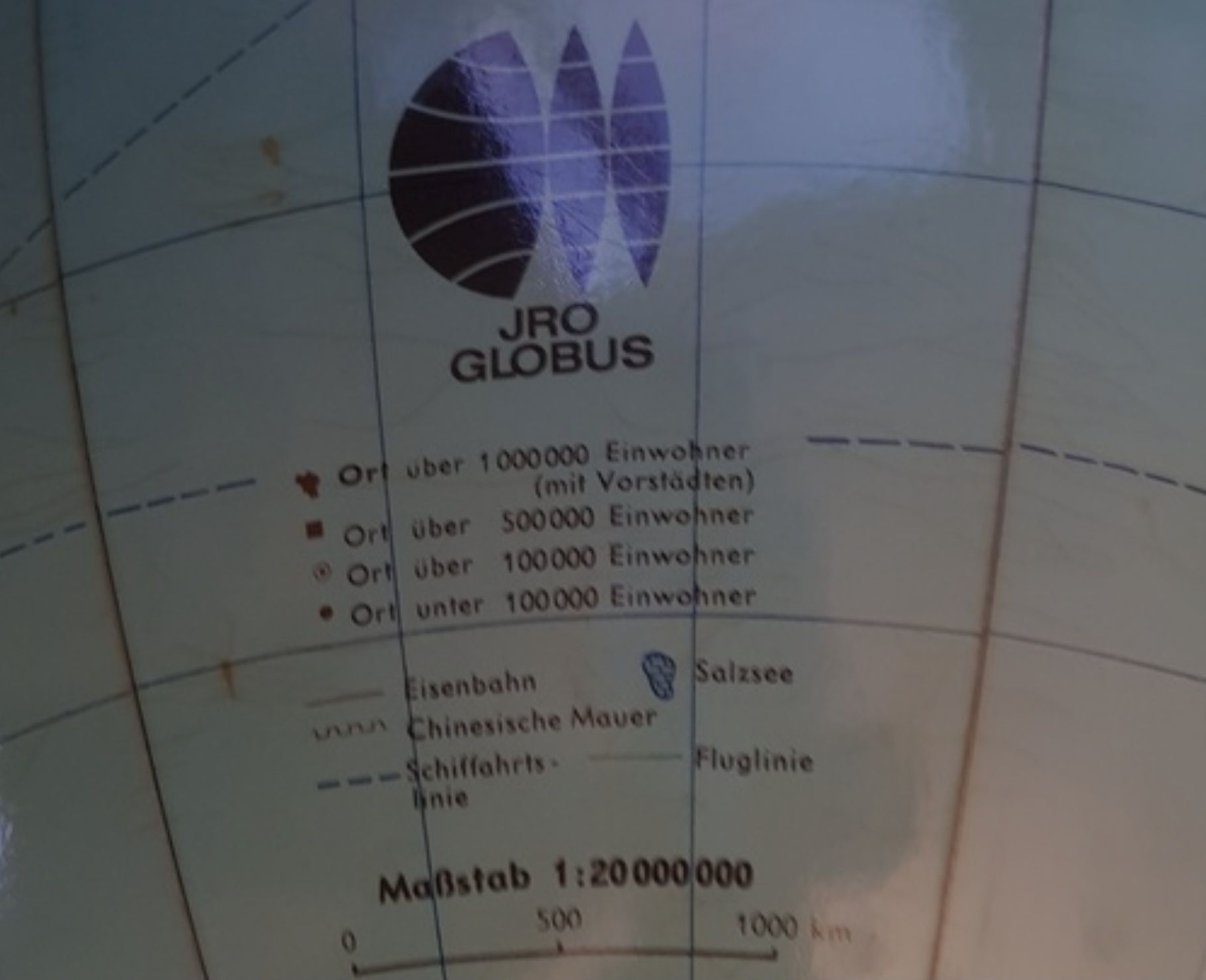 Unikatowy olbrzymie GLOBUS w mosieznej ramie. OBWÓD KULI - 198 cm