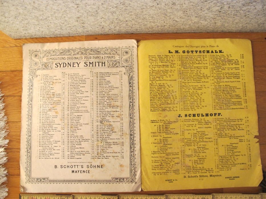 Partitura Musical Romance Piano Antiga - Chanson Russe