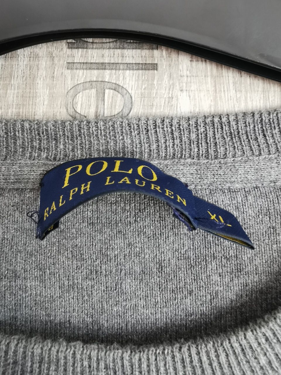 Szary męski sweter Polo Ralph Lauren XL