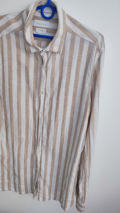 Elegancka damska koszula Massimo Dutti 42 XL 50% len 50% bawełna