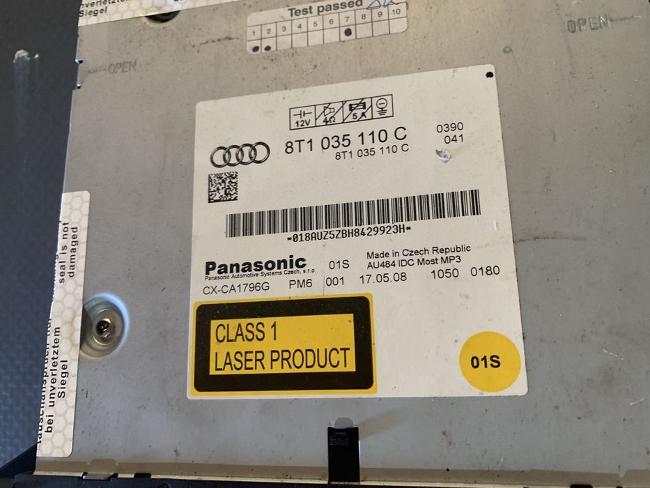 Rádio Audi A4 B8