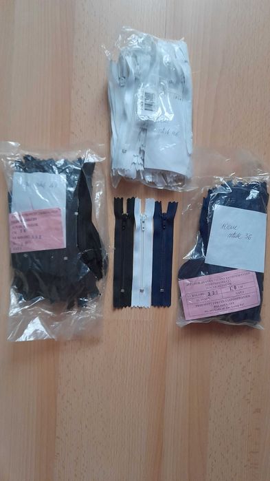 Zamki nierozdzielcze POLIMEX (roz 10, 12, 14,16,18 cm) kolory - ZESTAW