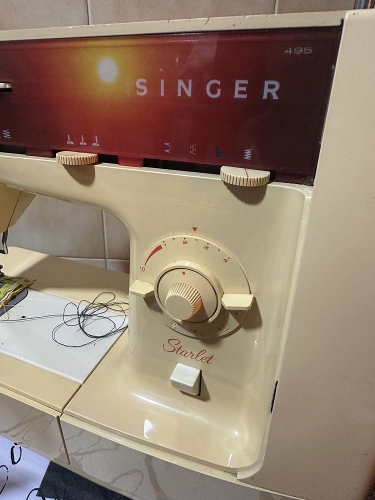 Maquina de costura vintage singer starlet 1974