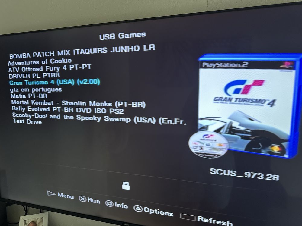 Ps2 desbloquada com disco externo