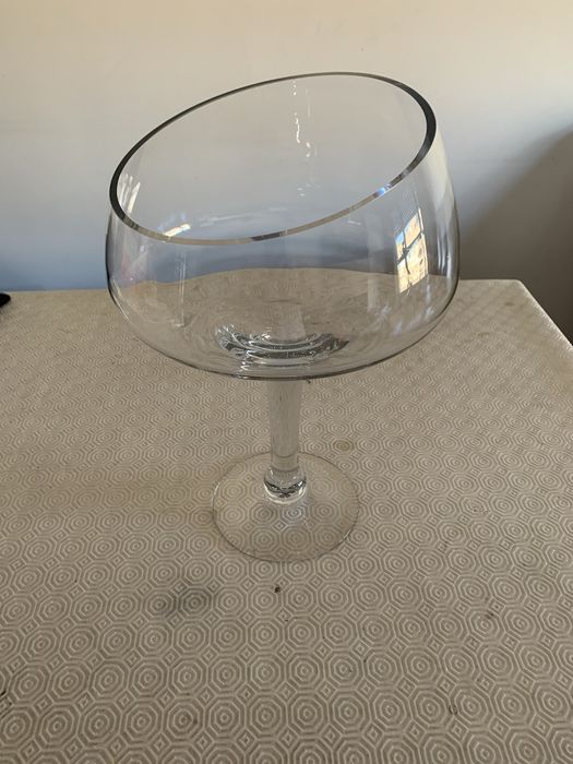 Taça/Jarrão/pote decorativo em vidro