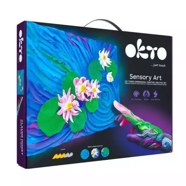 Zestaw do wyklejania obrazu 3D, Lilie wodne. Okto