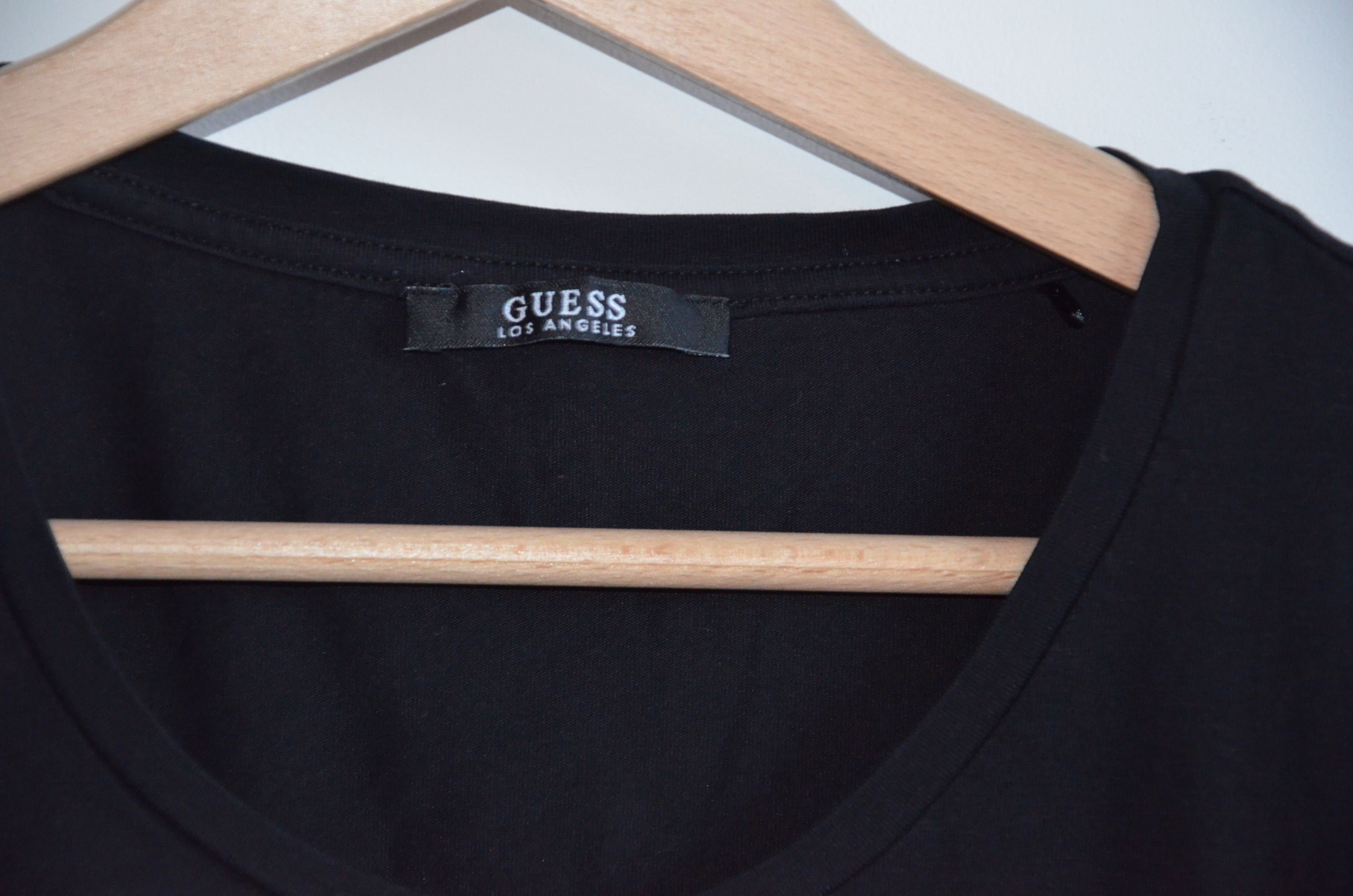 Guess  t-shirt r. M czarna z logo