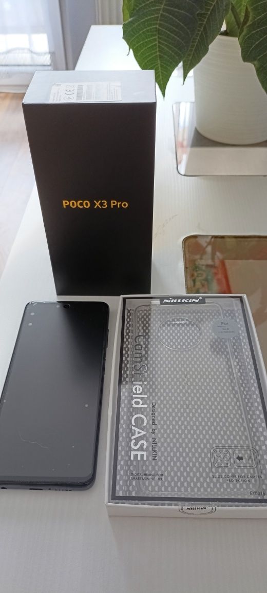 POCO X3 pro 8/256 GB jak nowy cały zestaw + case + szkło
