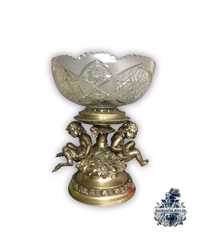 Антикварная серебряная ваза фруктовница конфетница столовое серебро
