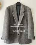 Tweedowa marynarka w jodełkę Harris Tweed