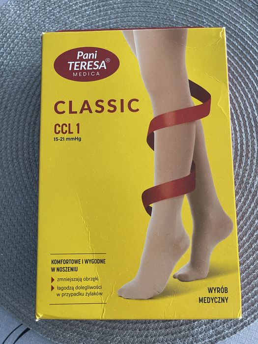 Ponczochy samonosne uciskowe XXL