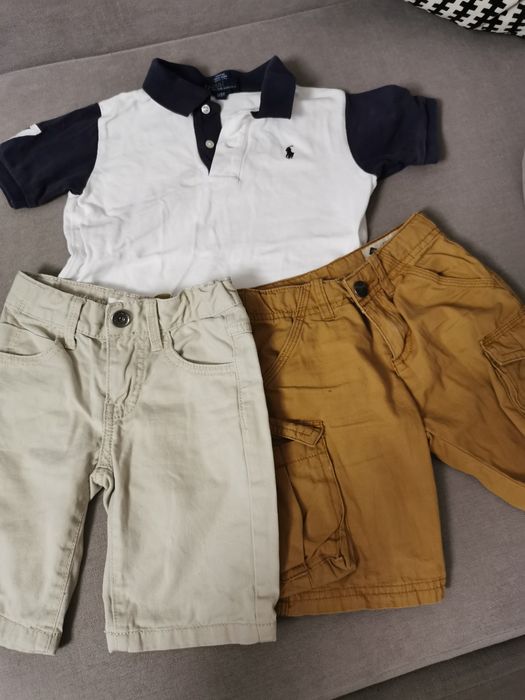 Szorty t shirt Ralph Lauren na 2-3 latka