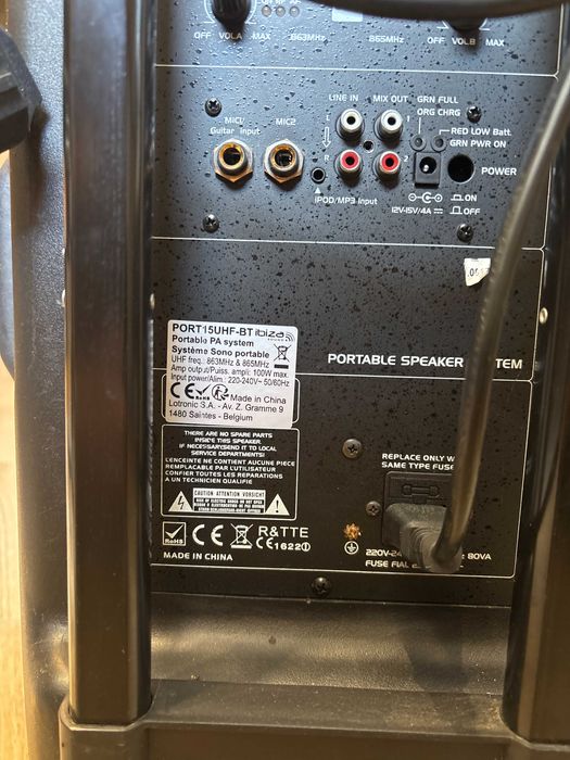 Przenośny głośnik przenośny Bluetooth/VHF 800 W Ibiza