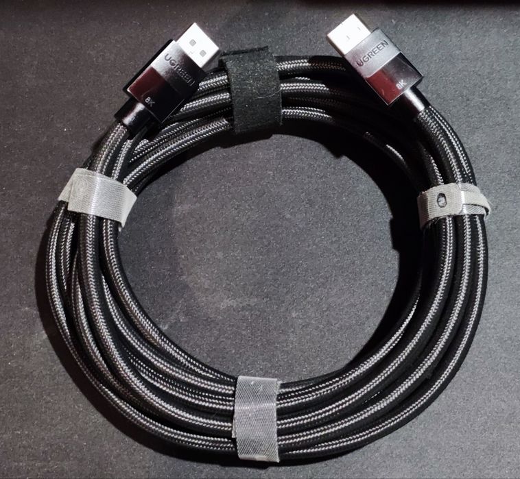DisplayPort кабель v. 1.4, Ugreen, 5 метрів, чорний