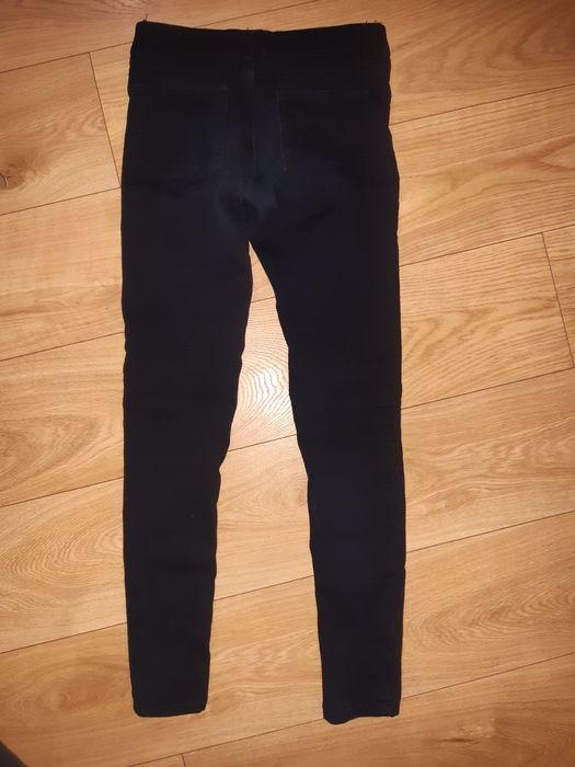 Czarne spodnie xs, niski stan