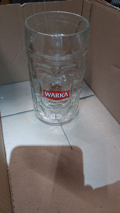 Warka kufel 1 litr duży 6 sztuk