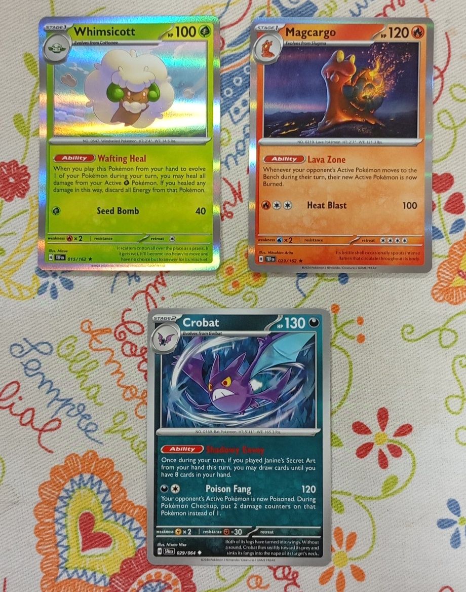 Cartas Pokémon novas