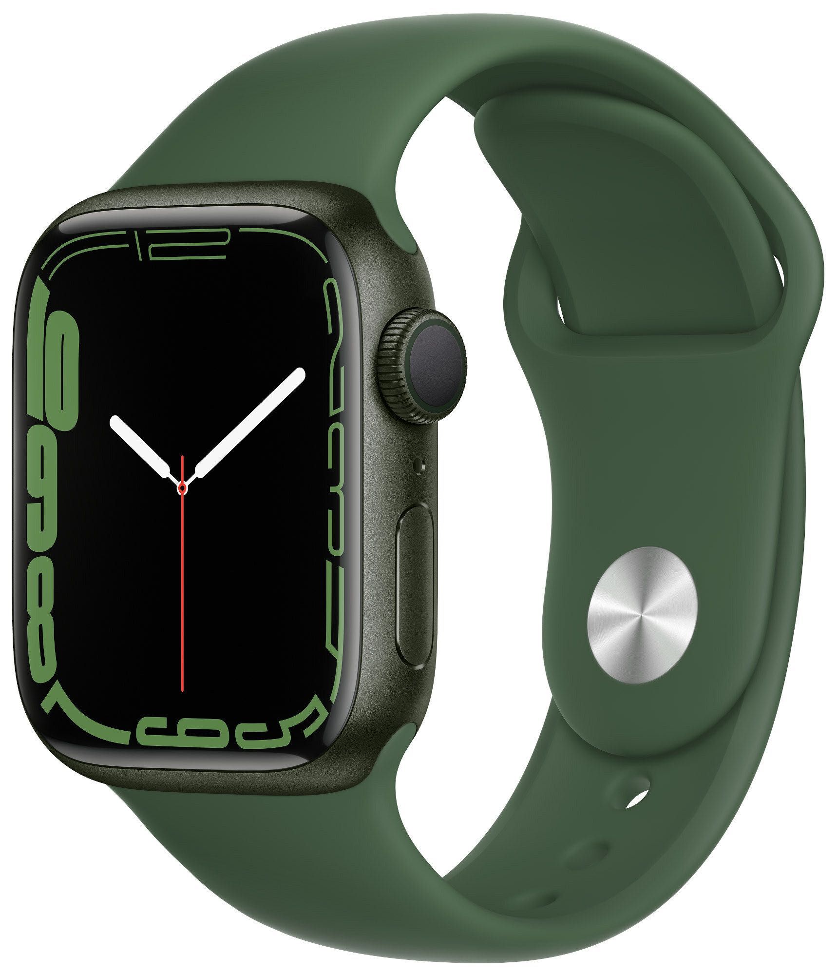 Apple Watch 7 45 / Green Aluminum / Clover Sport