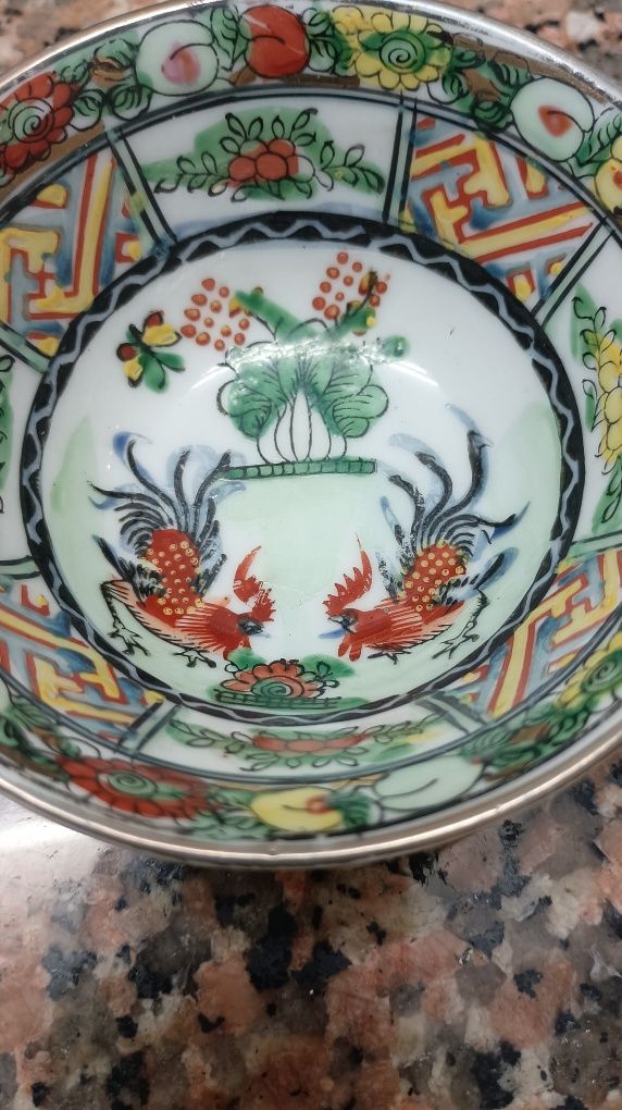 Taça de decoração chinesa
