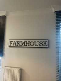 Farmhouse napis szyld obraz na ścianę