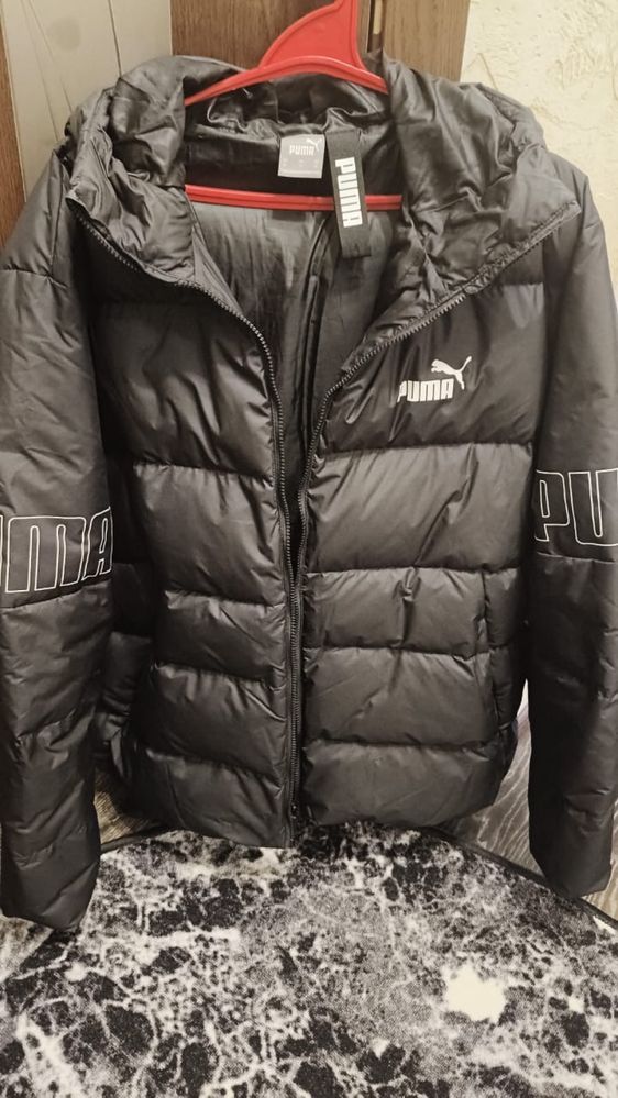Куртка чоловіча Puma Power Down Puffer, шапка Puma