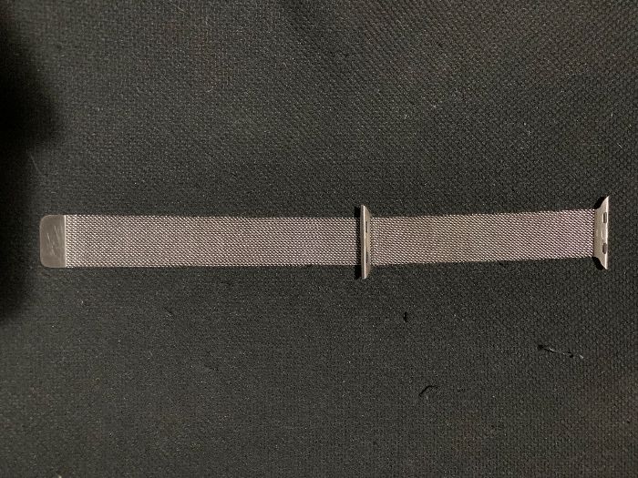 Bracelete Loop milanesa prateada Apple Original de 42/44/45 mm