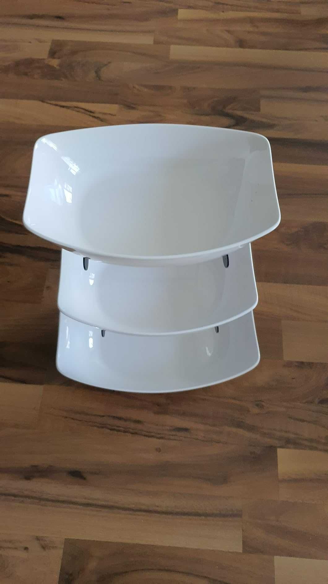 Stojak miski na owoce warzywa akcesoria do kuchni 3 poziomy