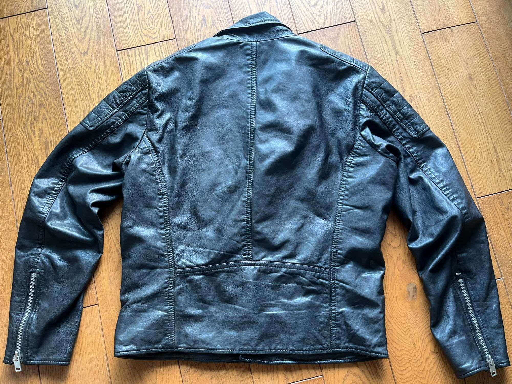 DIESEL kurtka skórzana męska biker ramoneska vintage XL