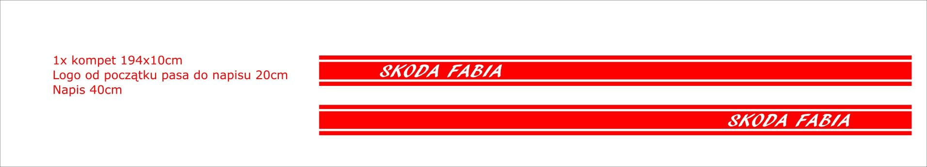 Sportowe naklejki tuning na samochód